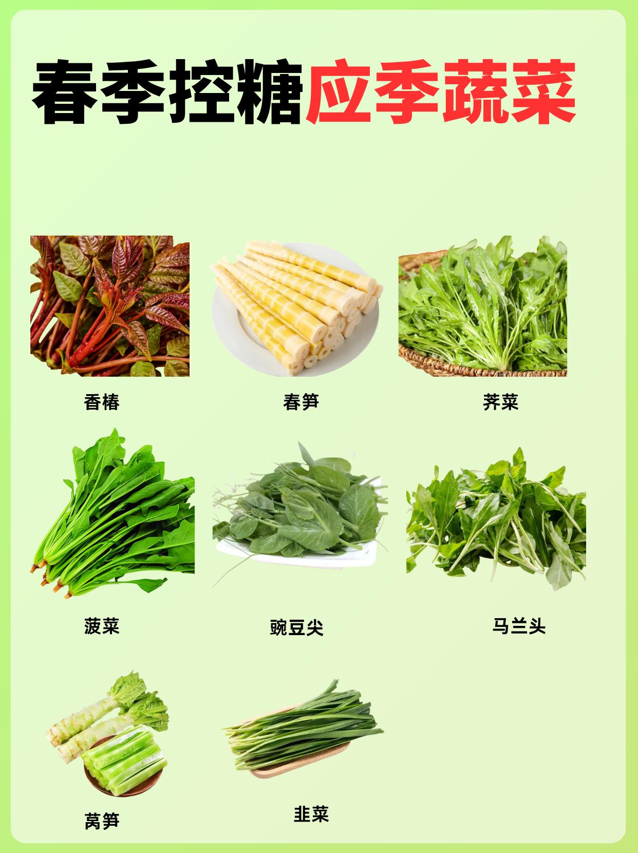 春天多吃应季蔬菜‖吃对雪糖稳。