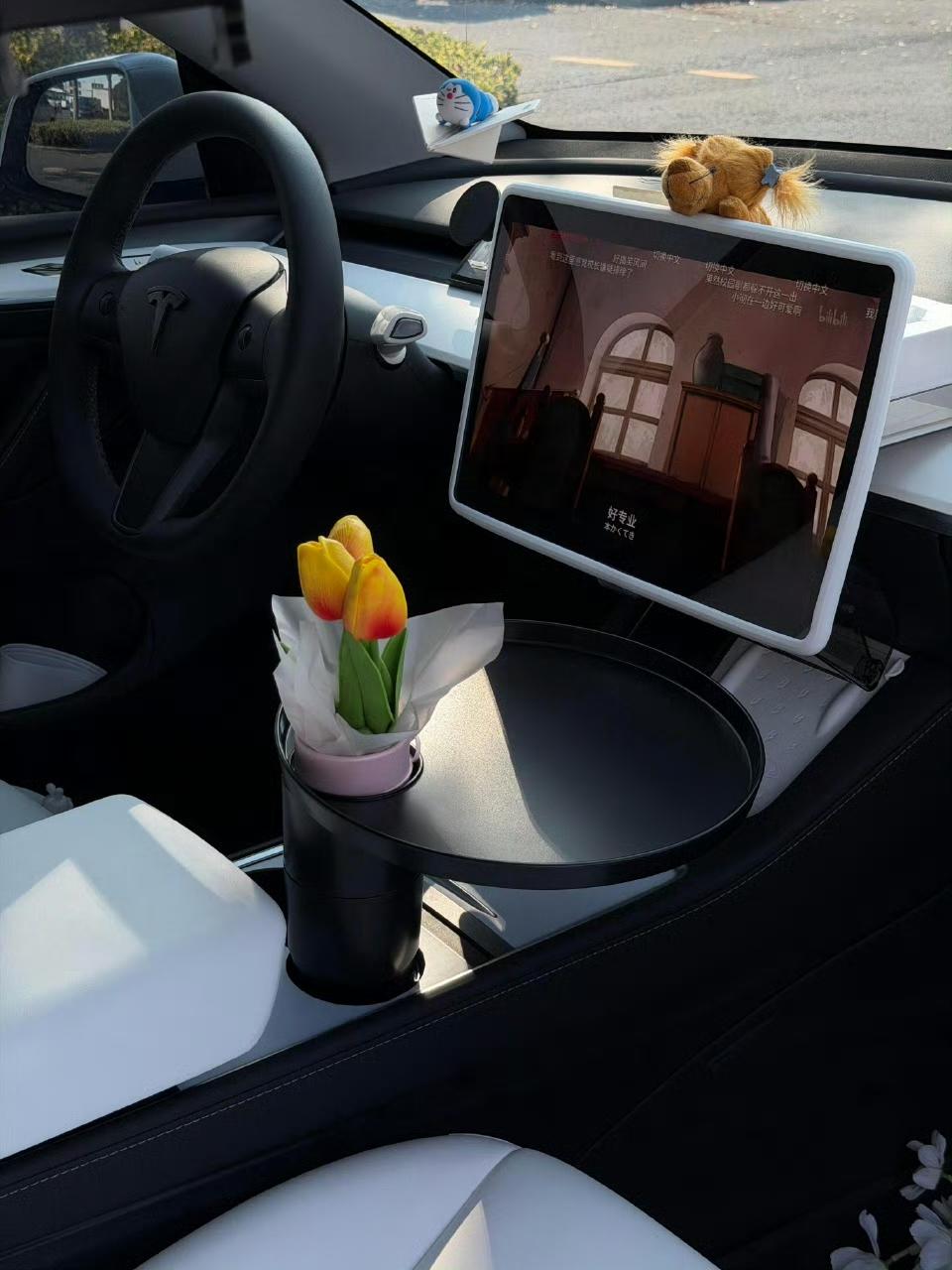 特斯拉内饰虽简约，但并不简单！周末开出去户外，还是蛮惬意的。