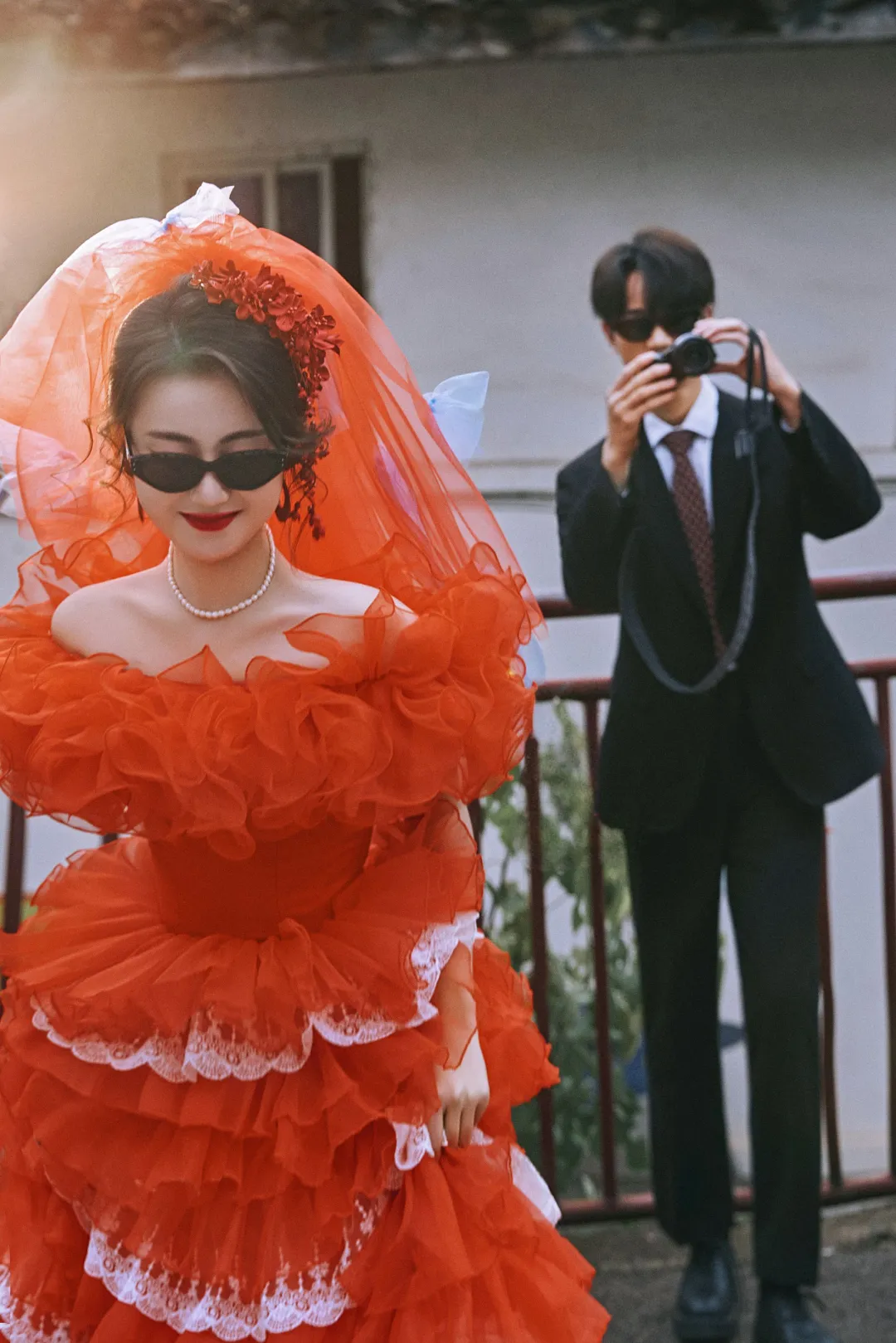 穿越回90年代！翻拍了爸妈的婚纱照❤️