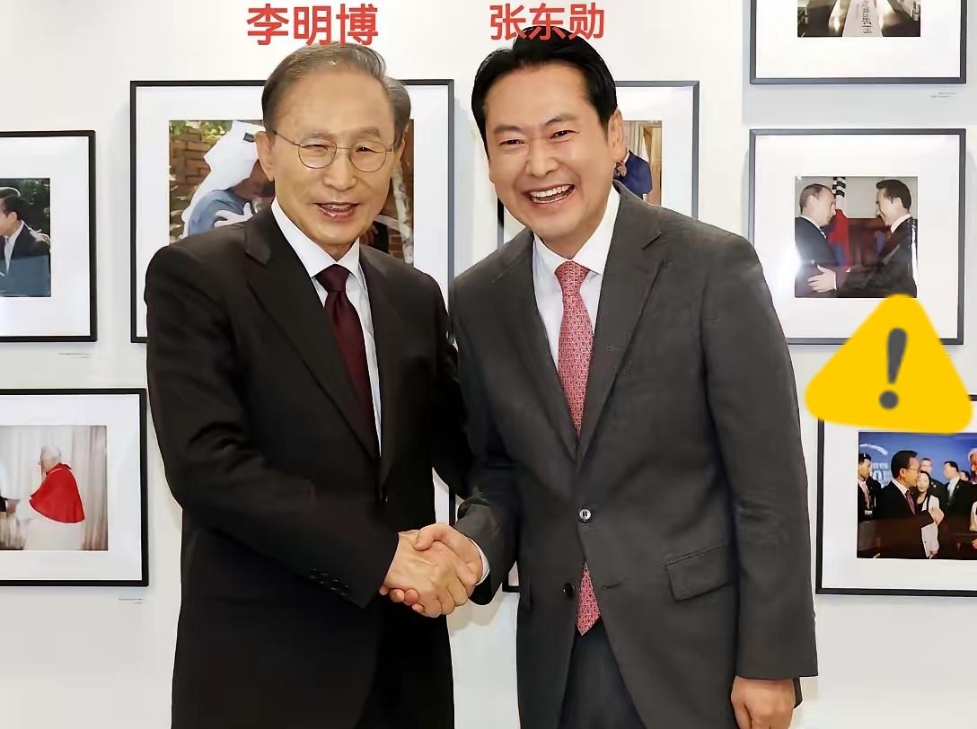 李在明明天就要带着200多位韩国大佬访华，这边李明博却突然和在野党头头碰面，这操