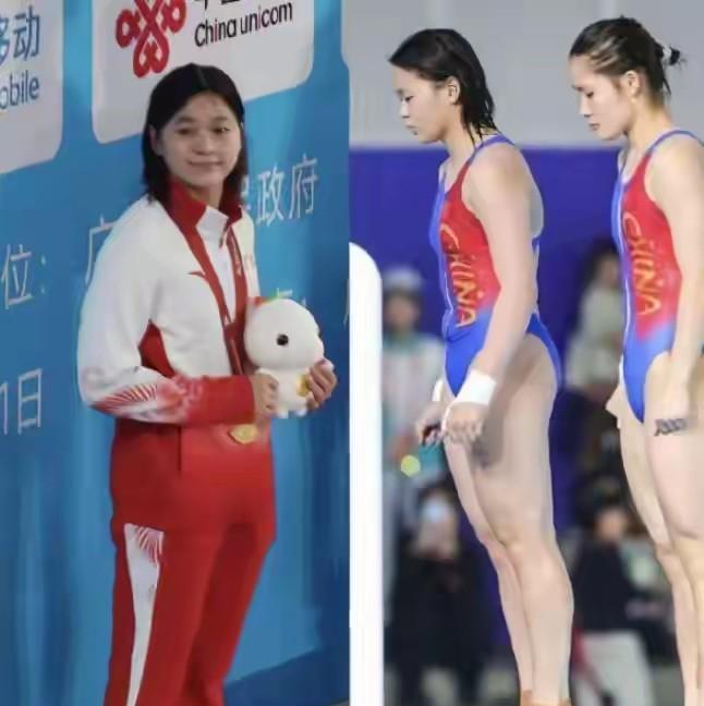 从天才少女到扛着身体打怪的战士，全红婵没靠热搜，靠的是水花压得比谁都小。
发育期