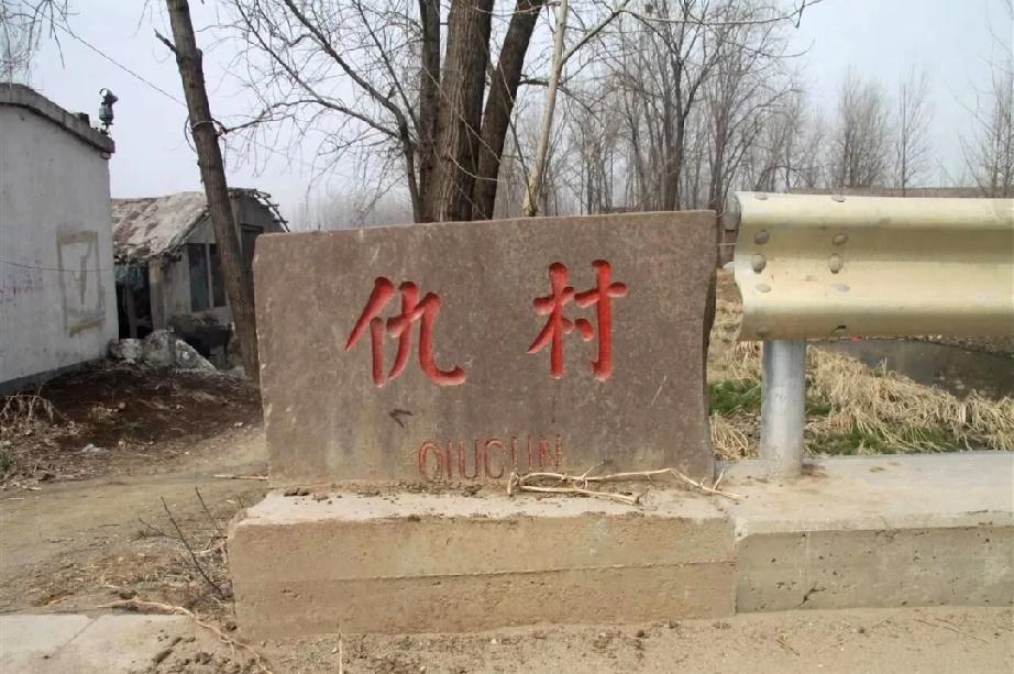   郯城县仇村
《仇氏族谱》记载：“仇氏始祖康熙元年，由郯地之南仇家圩子迁此定居