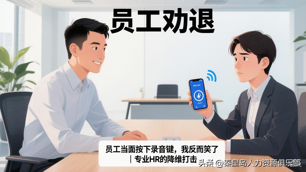 看到有同行聊劝退，说最怕员工当面掏手机录音，一慌话都不会说了。说实话，早几年我也