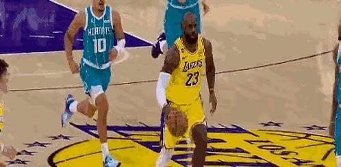 湖人主场117-135被黄蜂锤爆18分，裁判还整了出活。詹姆斯肘翻米勒，脑袋都晃