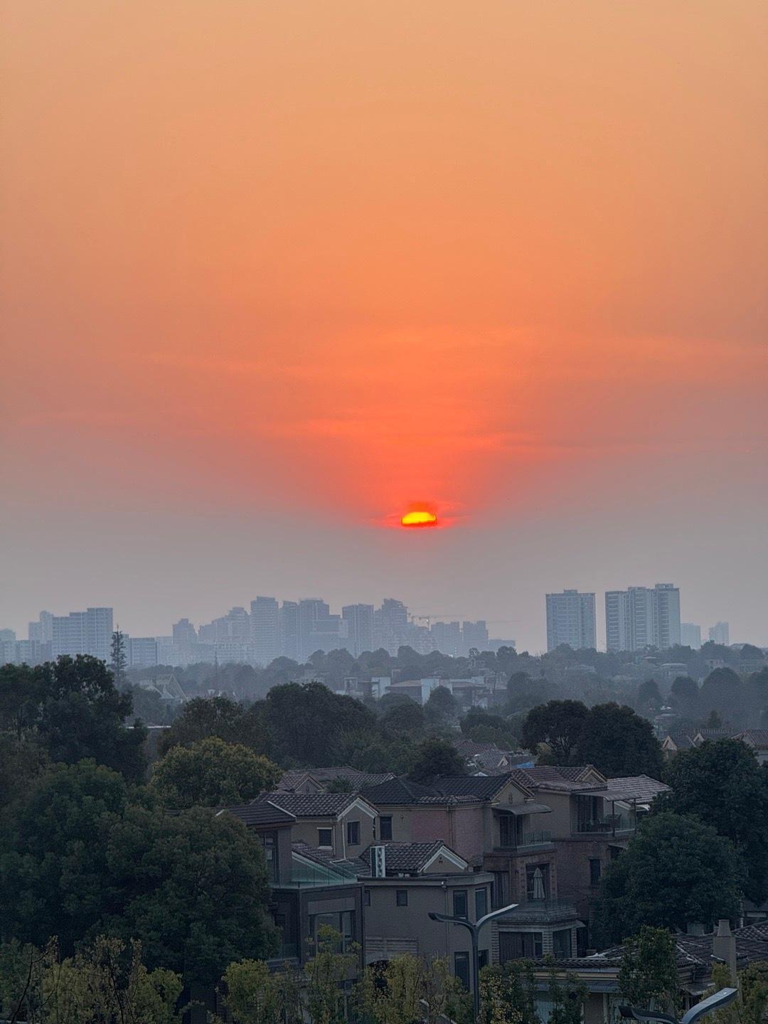 晚霞织就橘色海我的日常plog