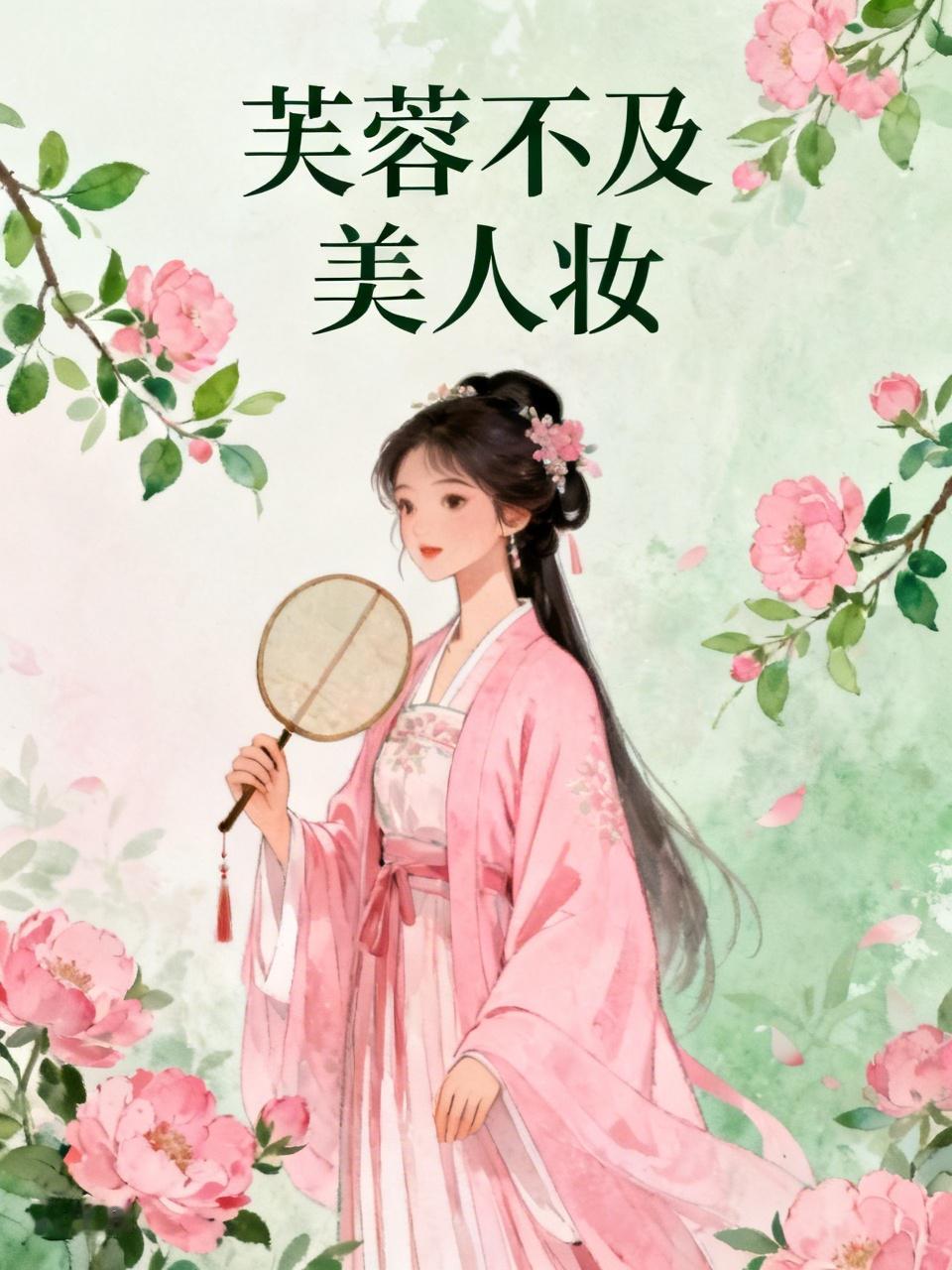 芙蓉不及美人妆，
浅袖风来珠翠香。
明眸浅笑添风雅，
姿态端庄韵味长。