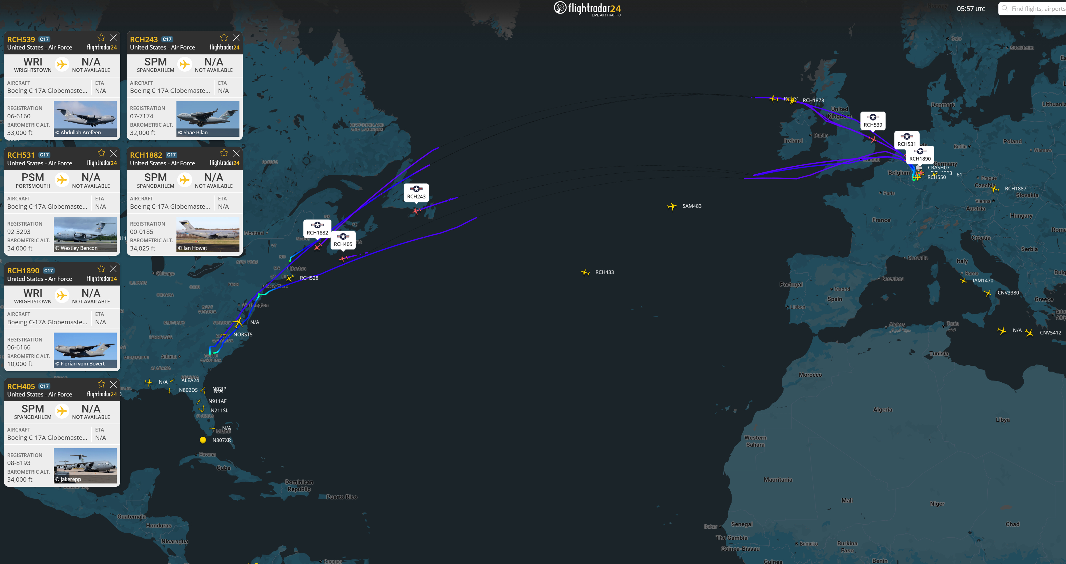 🔻中东上空的美军大量加油机，一度都处于开应答机飞行的状态。🔻之前，从费尔福德