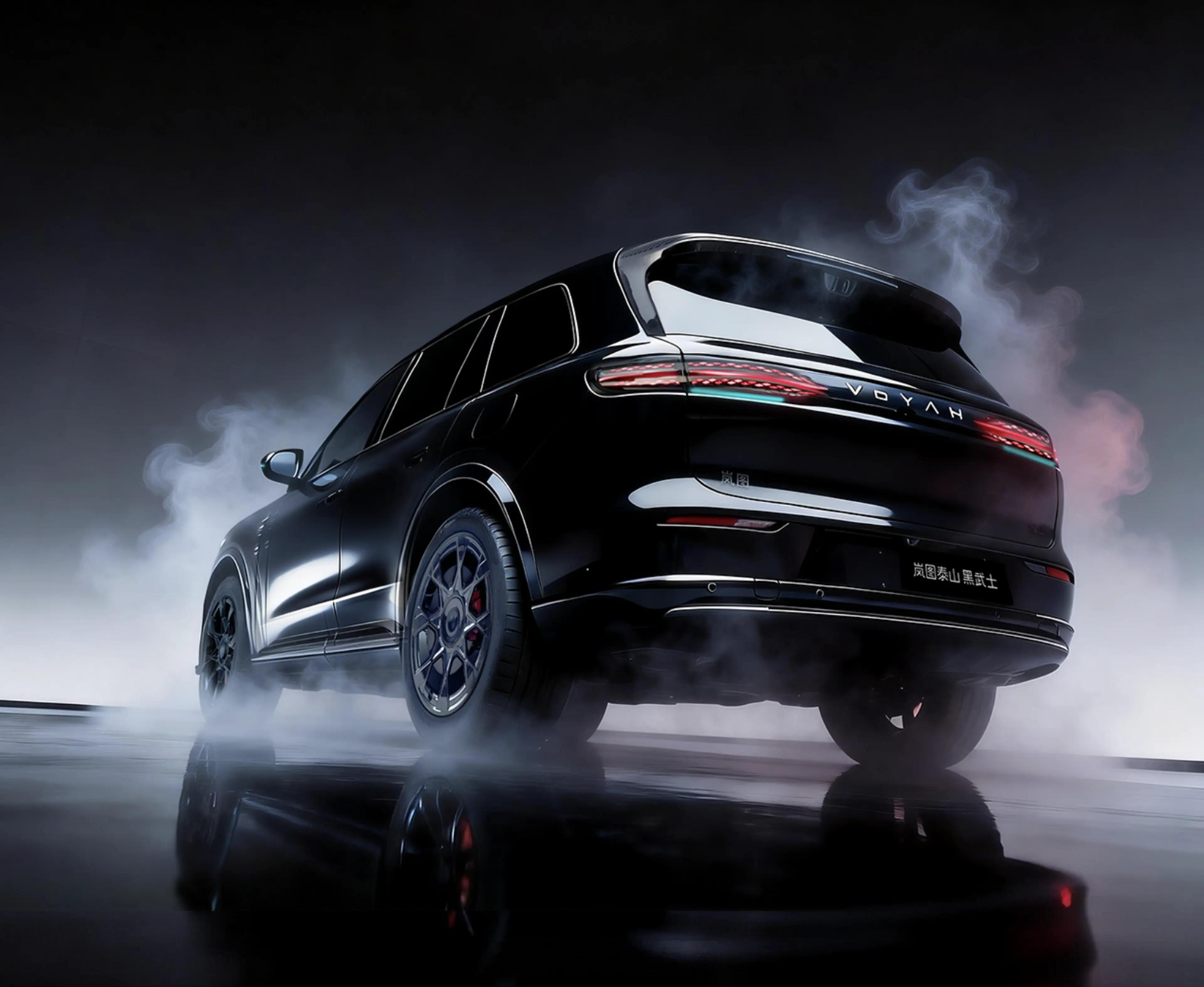 岚图泰山黑武士版新官图 升级华为ADS4.1智驾全车黑化处理专属外观套件插混 大