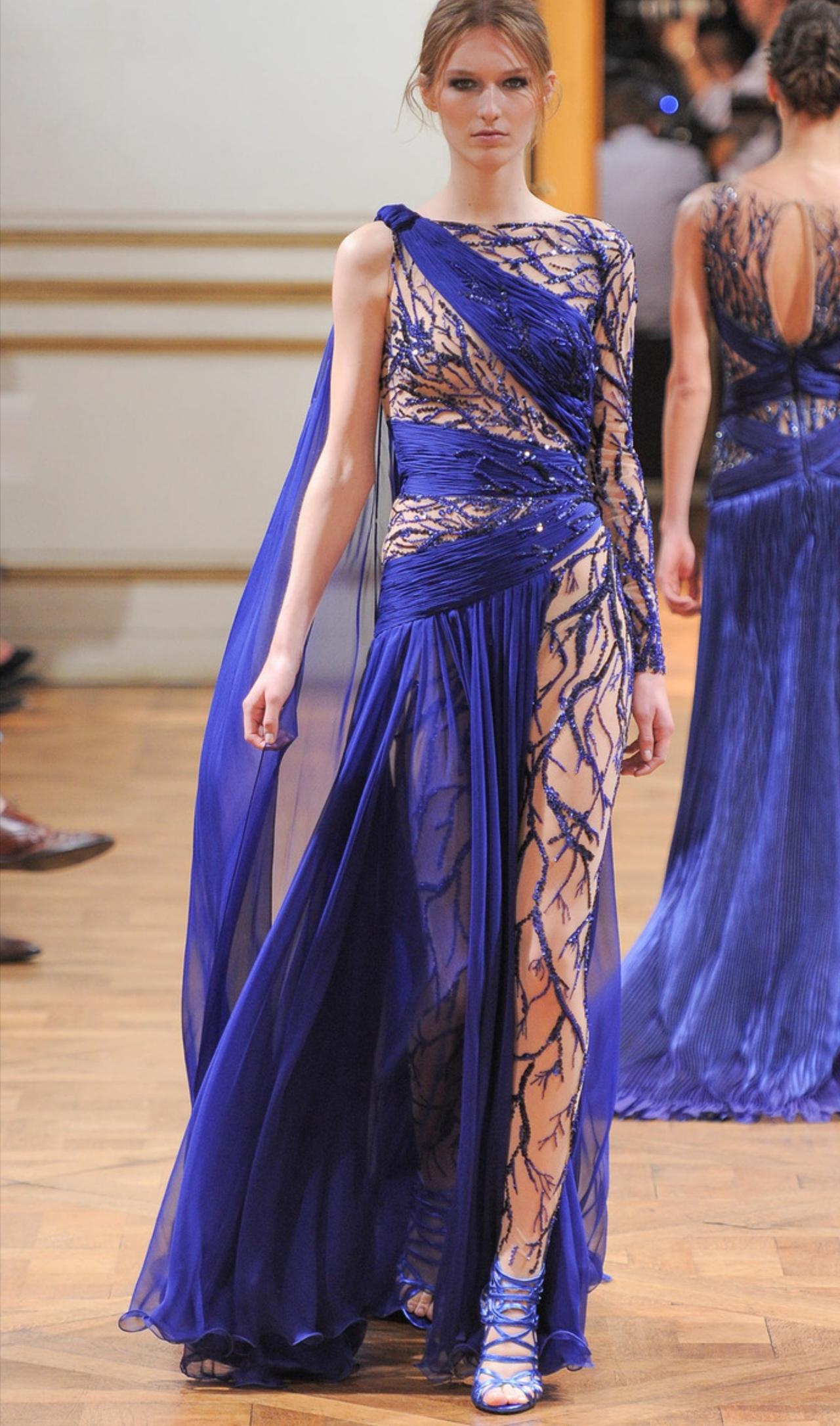Zuhair Murad 2013秋冬高级定制的面料选择是一场关于触感与光影的精