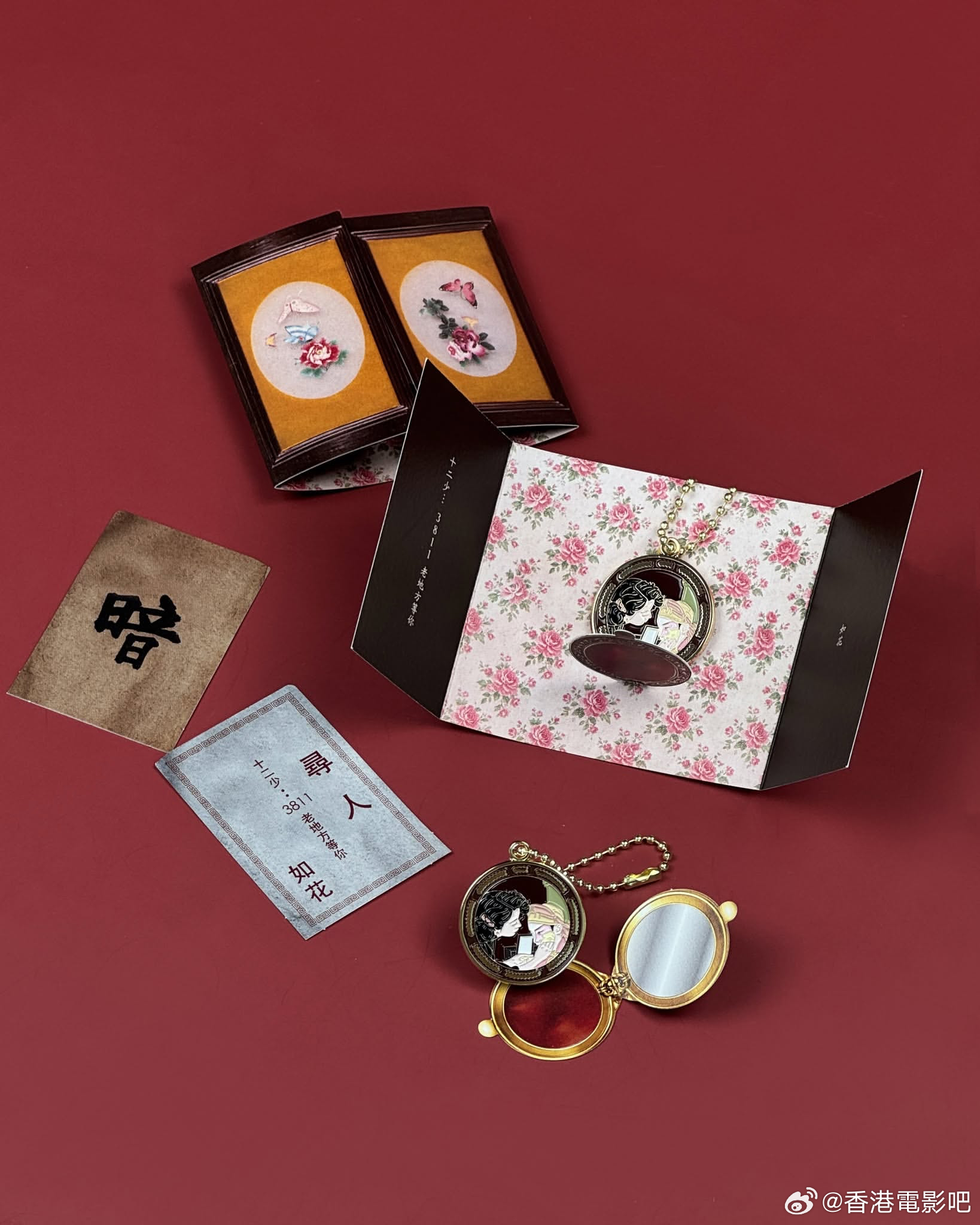 韩国这次重映《胭脂扣》赠送的周边，好精美！