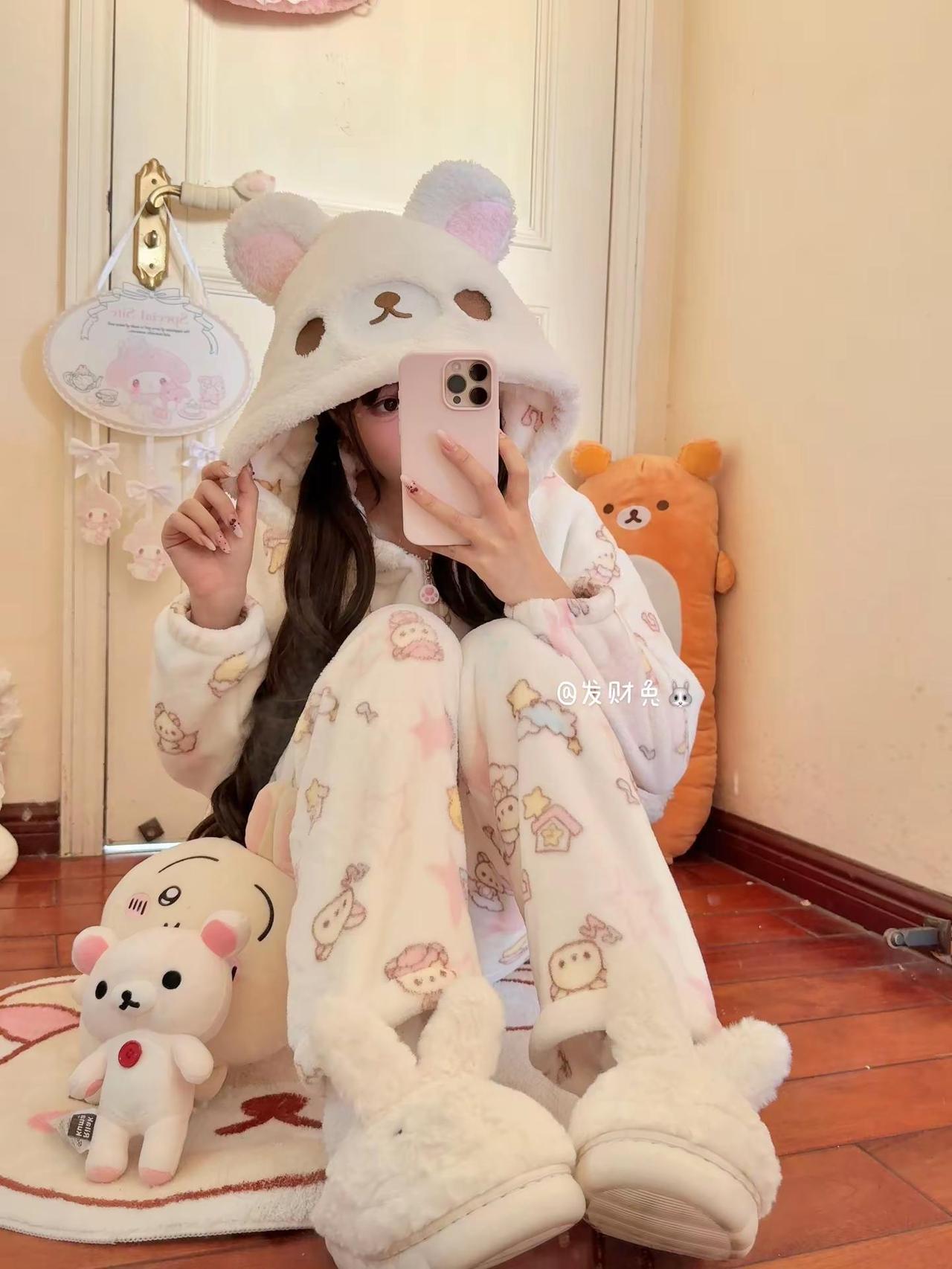 想送你一个很可爱的礼物  可快递员不让我进箱子里=⩌⩊⩌=轻松熊 熊妹 加绒加厚