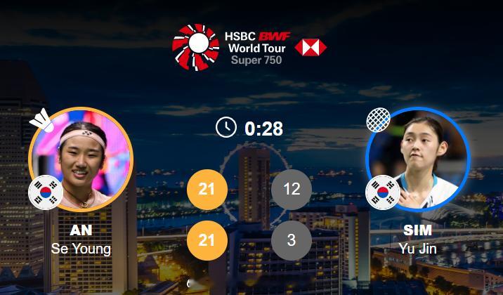 阿这，内战这么狠！！！好家伙！安洗莹🇰🇷 21-12、21-3 沈有振🇰?
