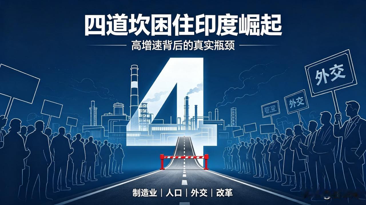 专家直言：印度想真正“崛起”，
还得跨过四道难关。
 
全网都在热议印度崛起
G