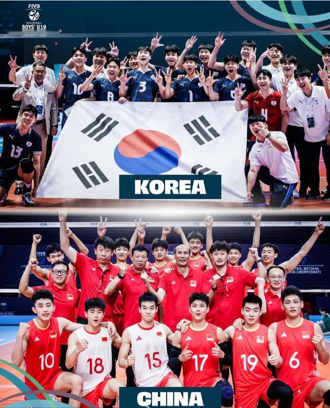 U19男排被韩国直落三局淘汰出世锦赛。

没错，就是那支前两天还3:2打败过世界
