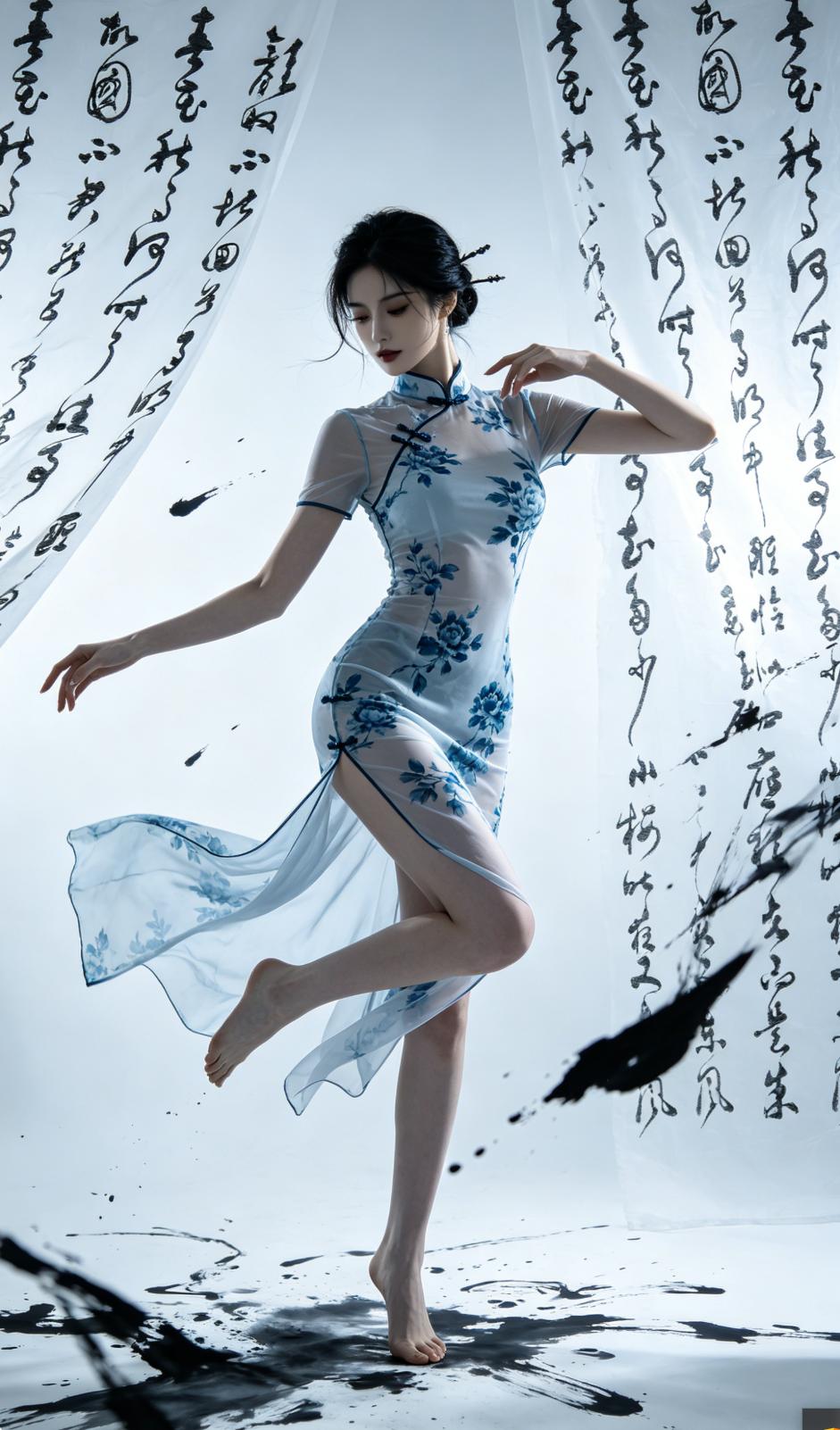 高清美女旗袍高雅气质美女美女人像群