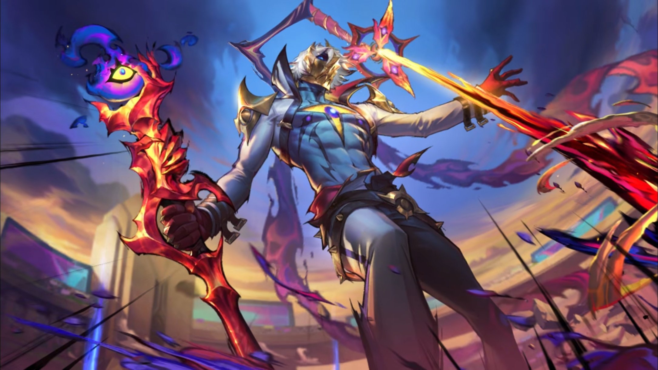 LOL手游斗魂无双 韦鲁斯，赛季奖励皮肤 贾克斯原画英雄联盟