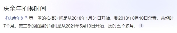 《庆余年》拍摄时间，第一季拍了7个月，第二季拍了五个多月！庆余年3遥遥无期[苦涩