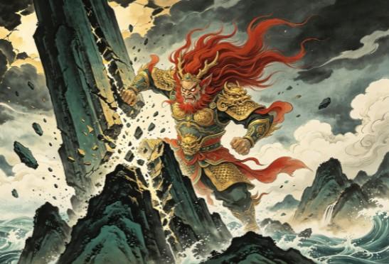 品读《山海经》653——《大荒西经》不周山

原文：
西北海之外，大荒之隅，有山
