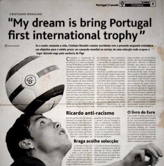 "My dream is bring Portugal first intern