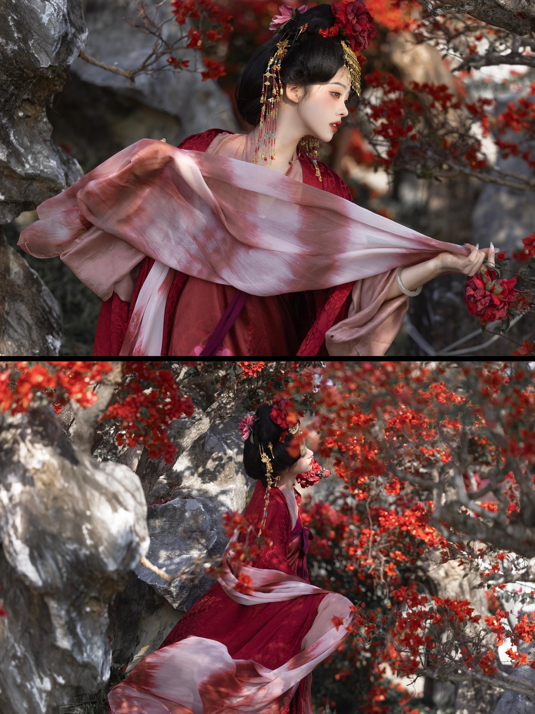 ‘ 林花谢了春红 ’纯红色的三角梅啦 也是陵水的最后一套图 好看，下次还去