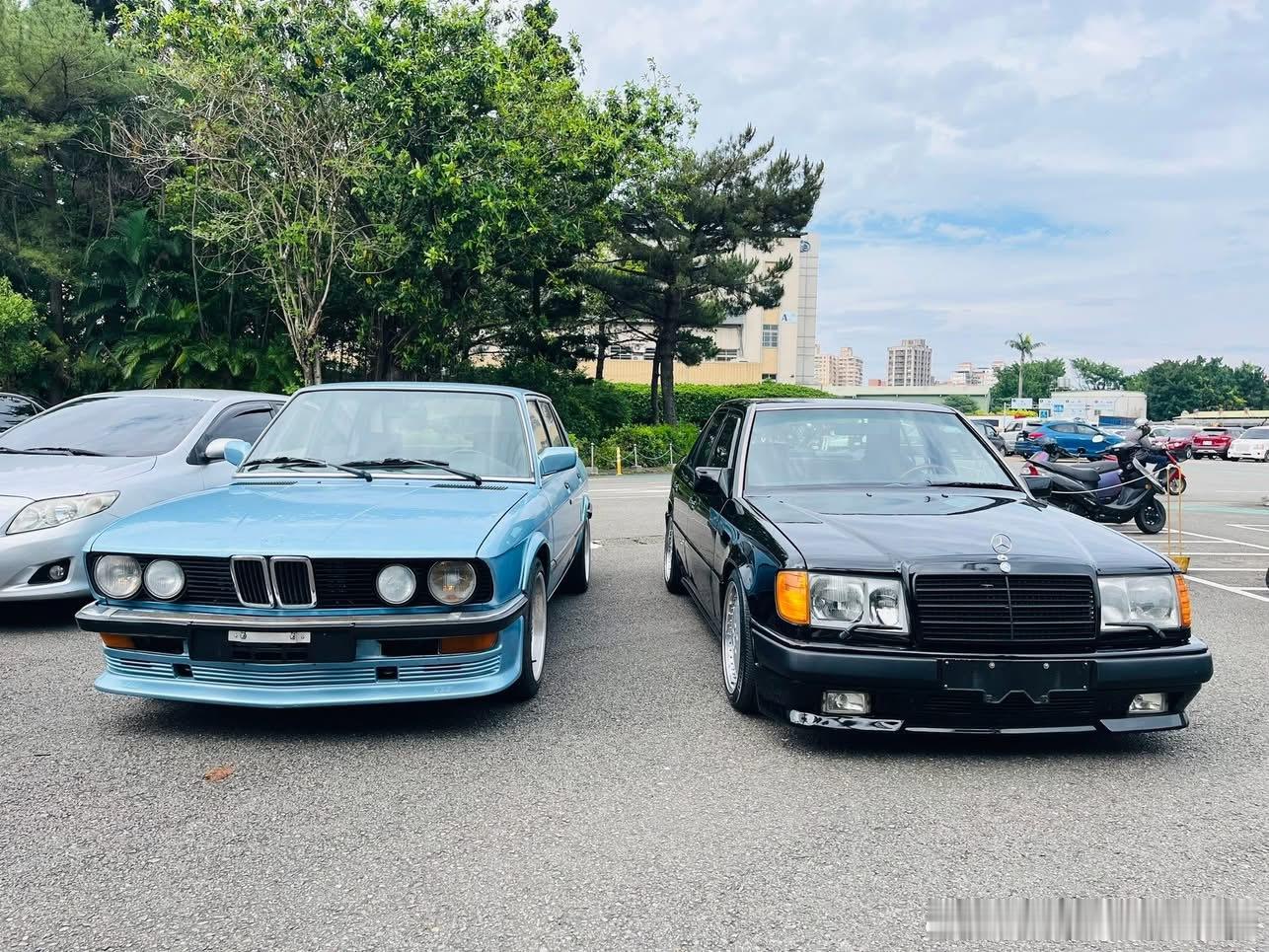 台湾老车🇩🇪BMW E28 & BENZ W124 ​​​