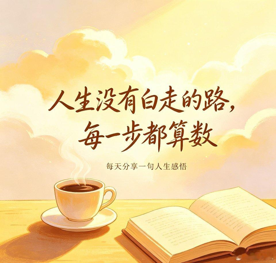 人生没有白走的路，每一步都算数。晚安，追梦人。 ​​​