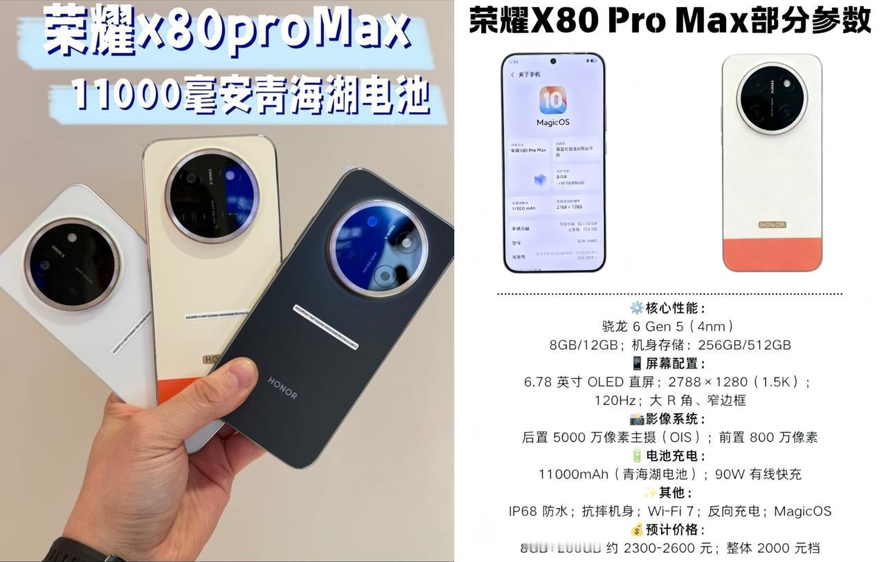 华为可能怎么也没想到[捂脸]荣耀X80 Pro Max竟然来了这么猛的“反击”，