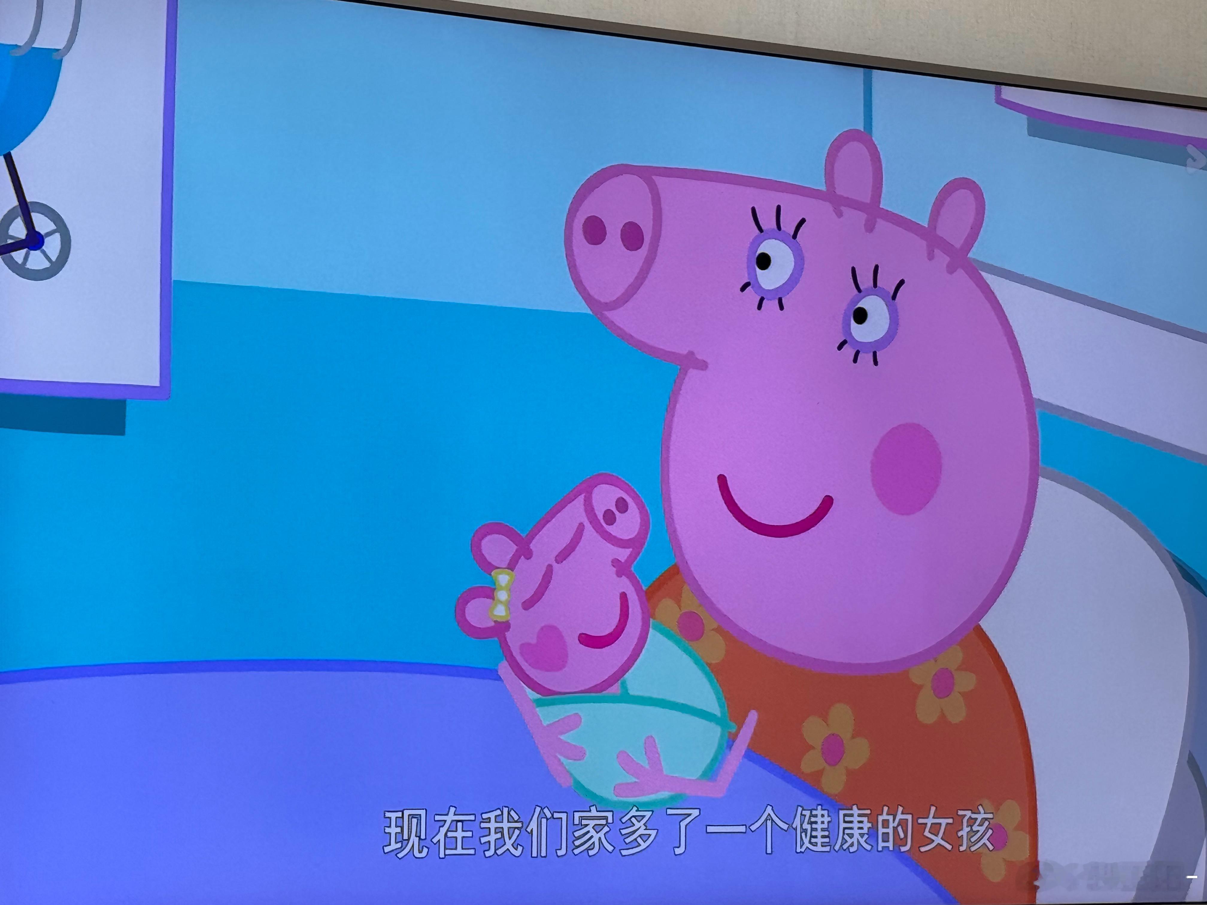 通知：小猪佩奇他妈生三胎了是个女孩儿名字叫 伊菲佩奇 乔治 伊菲 撒花🎉出院回