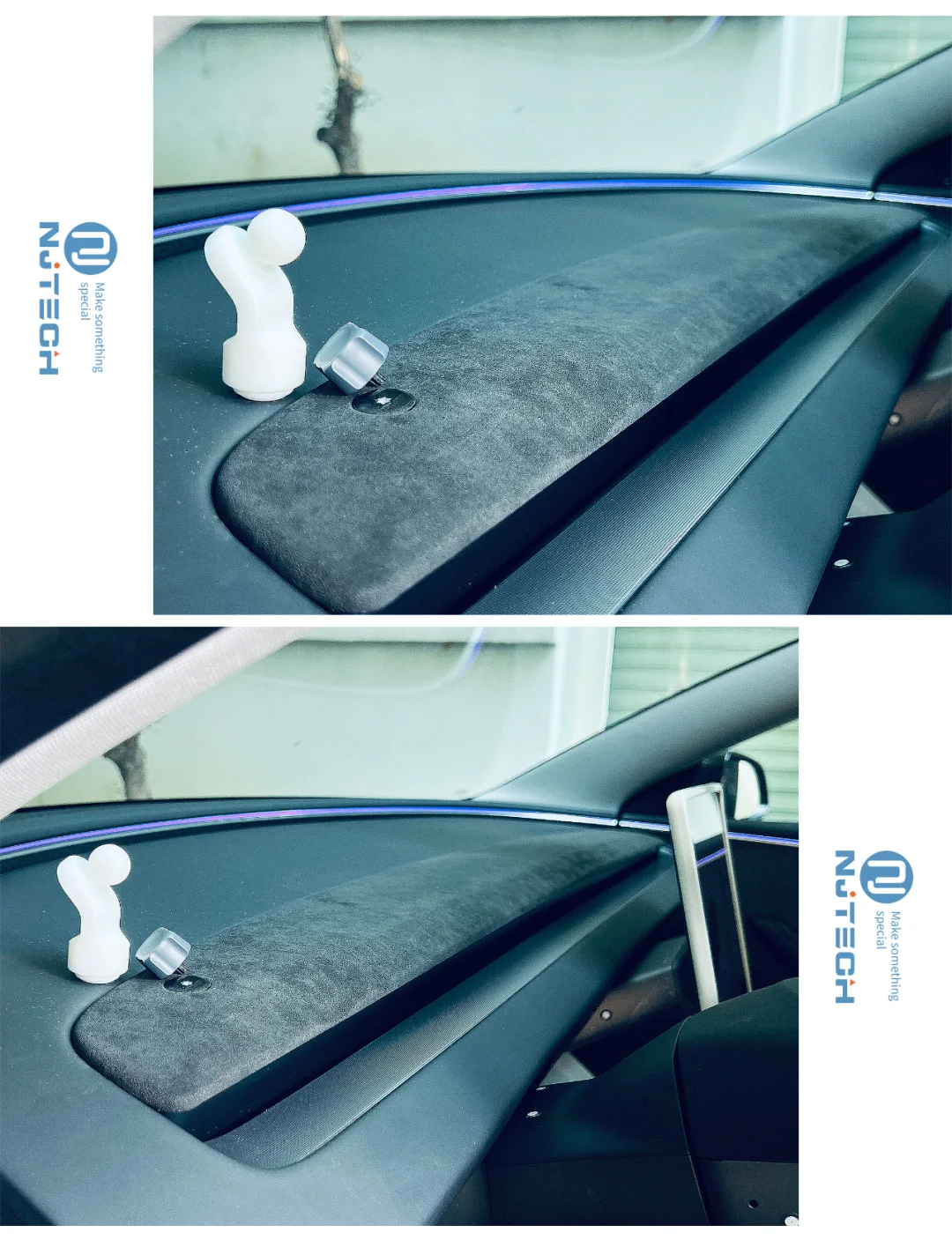 焕新3 改 alcantara+手机支架   perfect