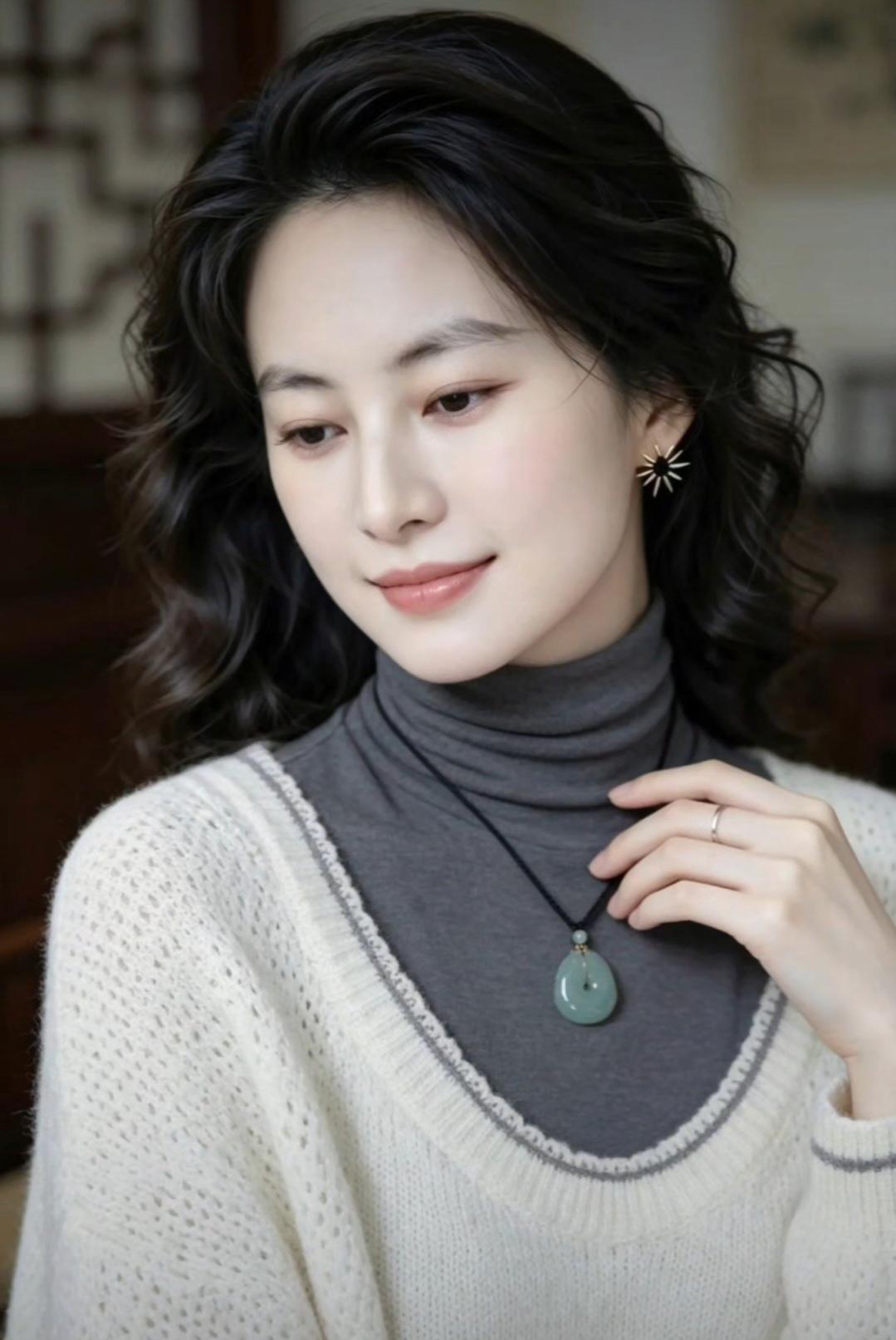 这个姑娘看起来好温柔啊！