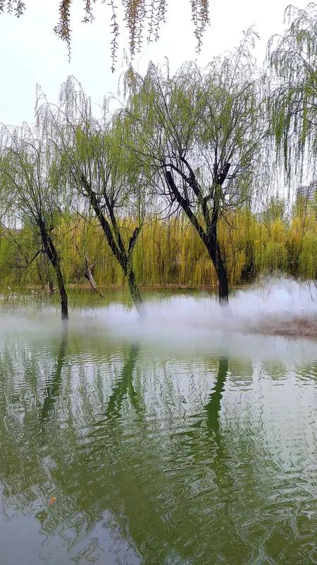 看到“淡淡淡寒烟落花雨”这个下联，我也来了兴致琢磨上联。下联营造出一种清冷、幽寂