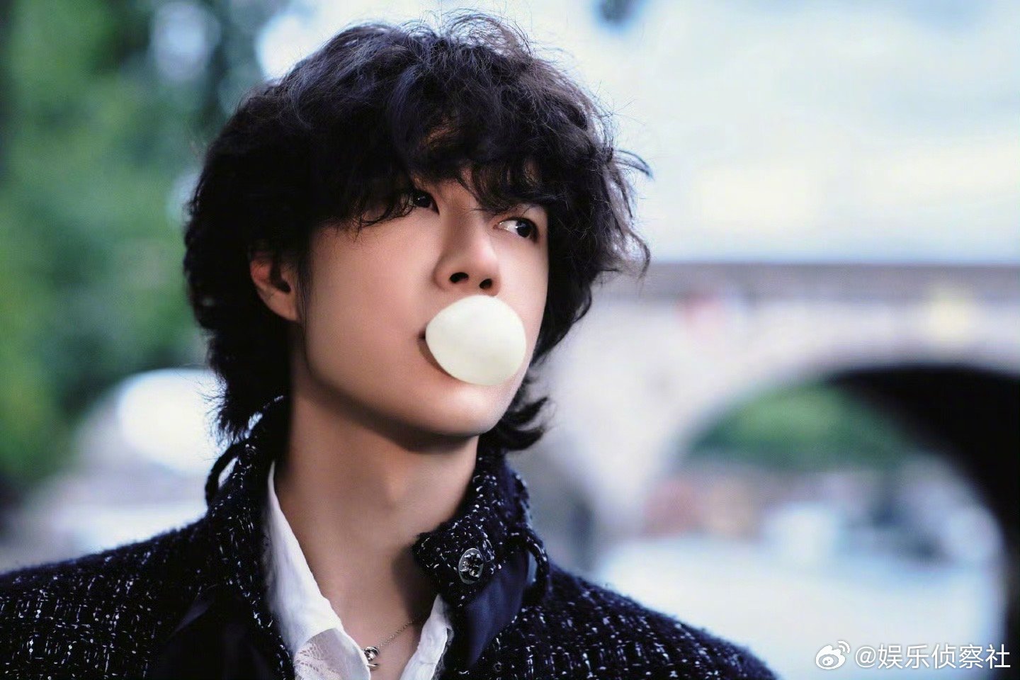 王一博哥哥吹🫧好可爱啊😻可爱😍 ​​​