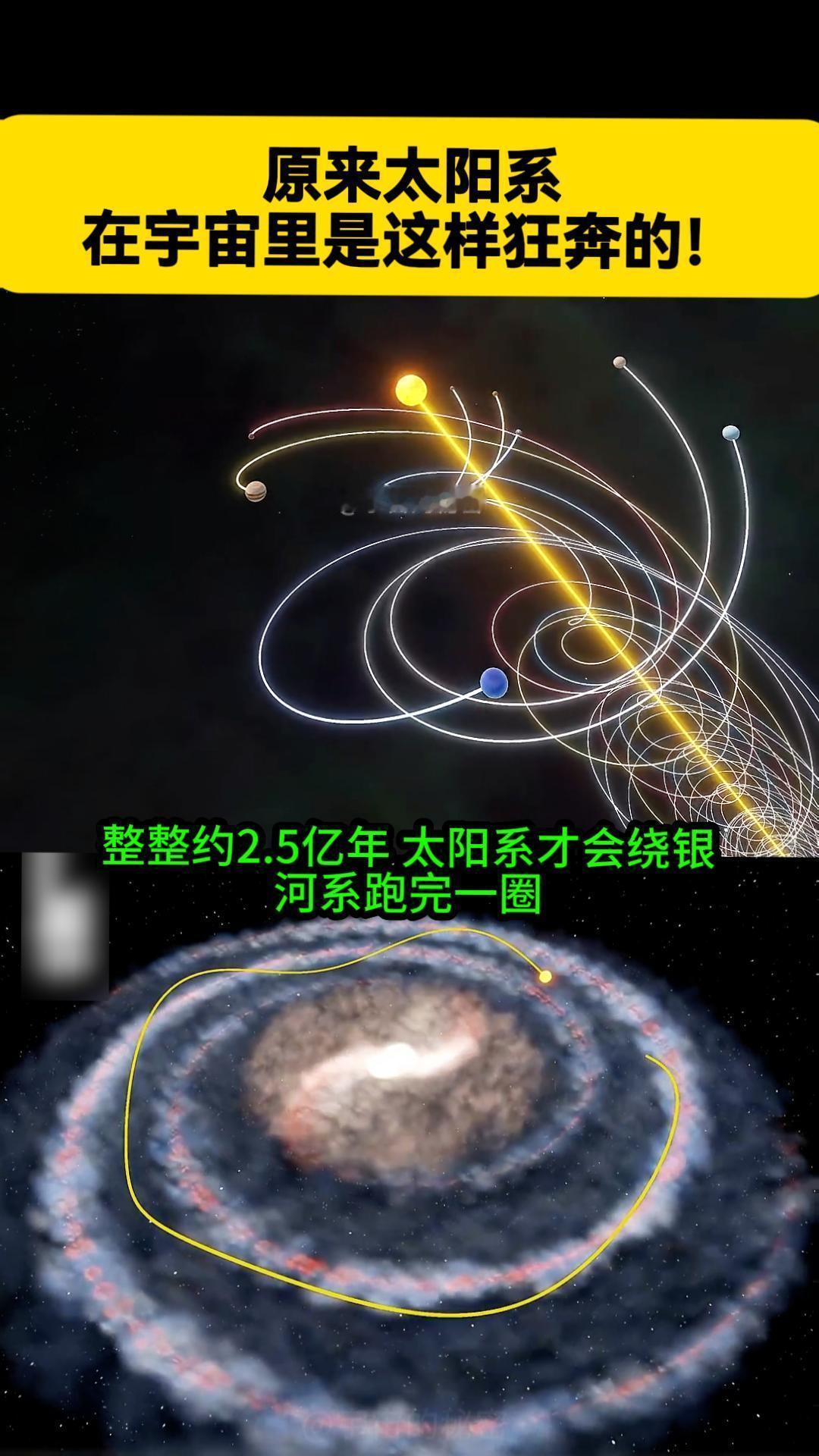 你可能又被教科书骗了！太阳系在宇宙里的真实运动，根本不是静态的原地转圈！
太阳正