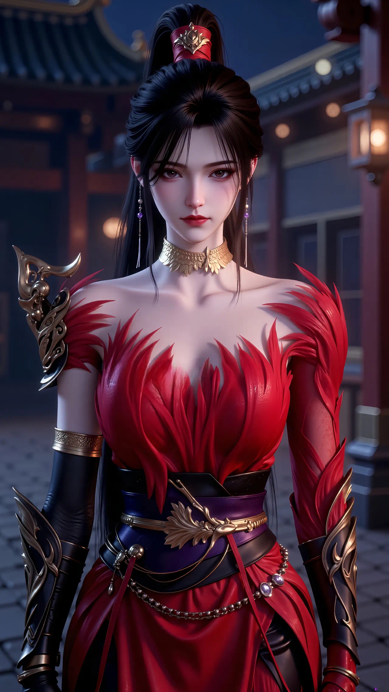 神国之上  赵襄儿【精美壁纸】头发束起，精干美丽！ ​​​