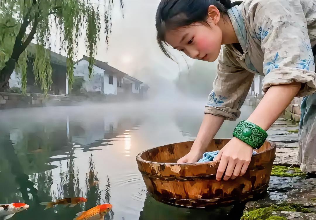 乾隆下江南时，见一农女手腕上戴着先皇御赐的玉镯，当即下令：此女带回宫，赏黄金万两