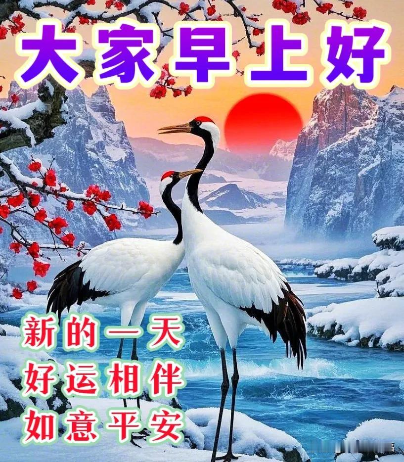 1月9日早安吉祥 | 这个冬季，平安喜乐，抬头收获阳光，低头感受幸福

新的一天