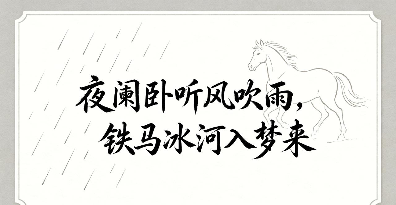 分享一句带“马”的诗句