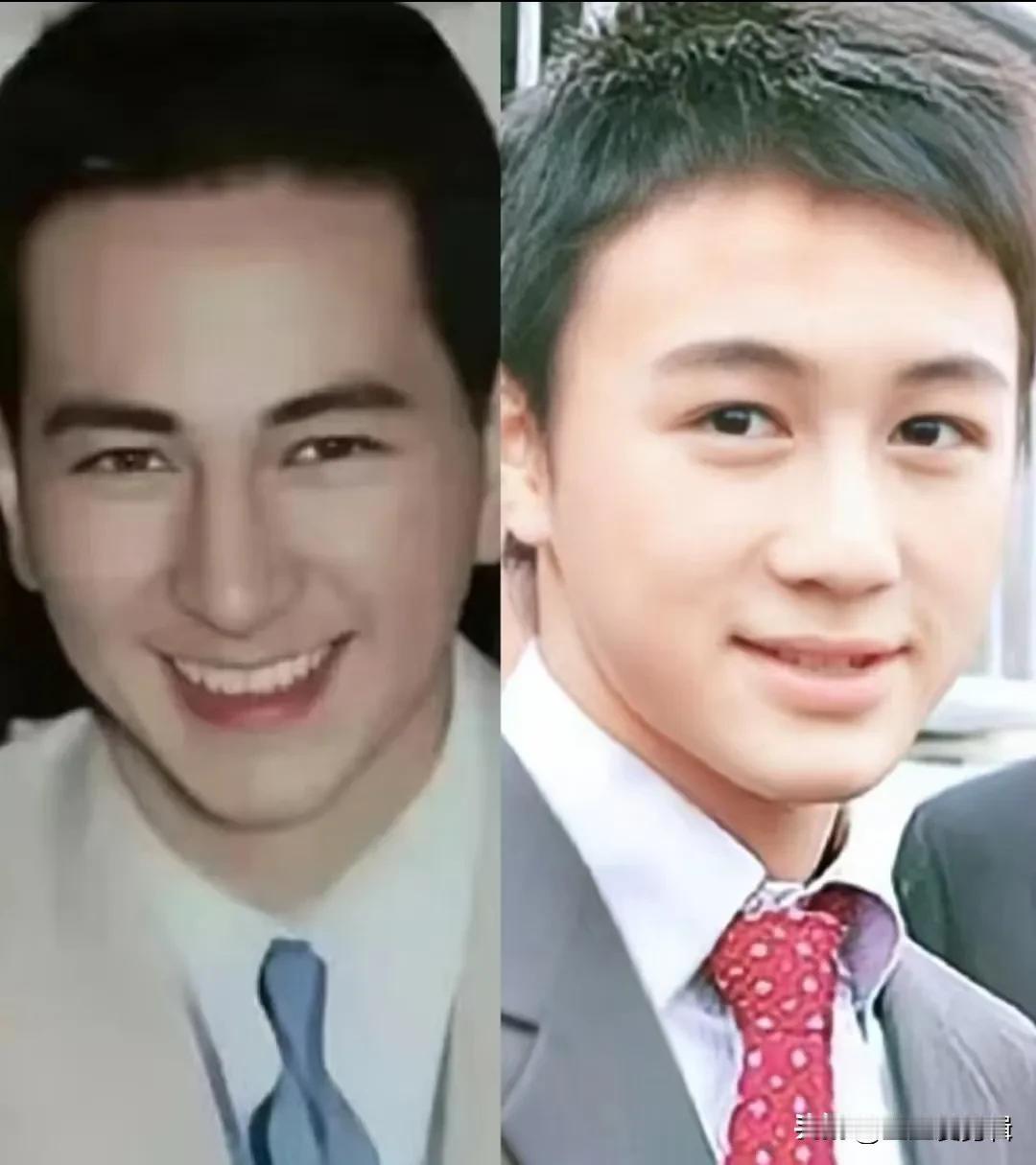 翻看老照片才发现，年轻时候的赌王何鸿燊，跟何猷君长得实在太像了。年轻时的何鸿燊风