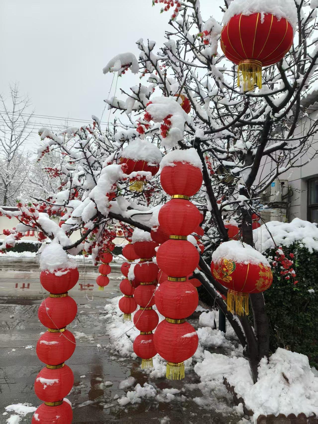 正月十五元宵节，昨天十分应景的下了一场大雪，出现了“正月十五雪打灯”的盛景，你看