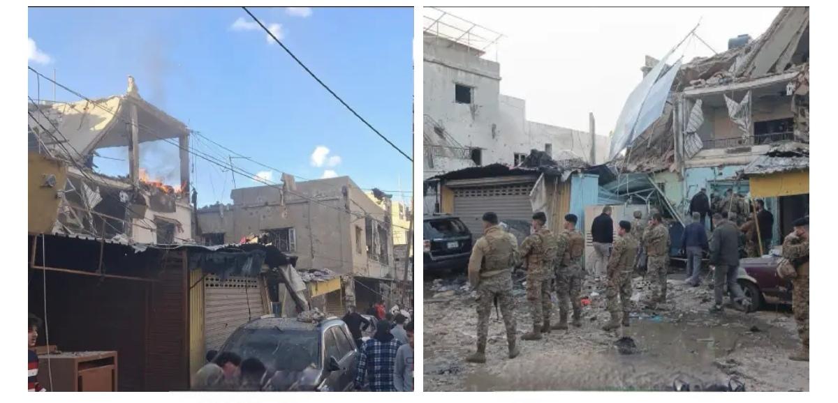 以色列空袭了黎巴嫩境内的巴勒斯坦人难民营“艾因·希勒韦”营地，造成2名黎巴嫩政府