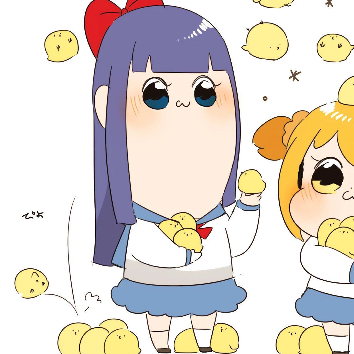 pop子和pipi美的动漫情侣头像[给你小心心] ​​​