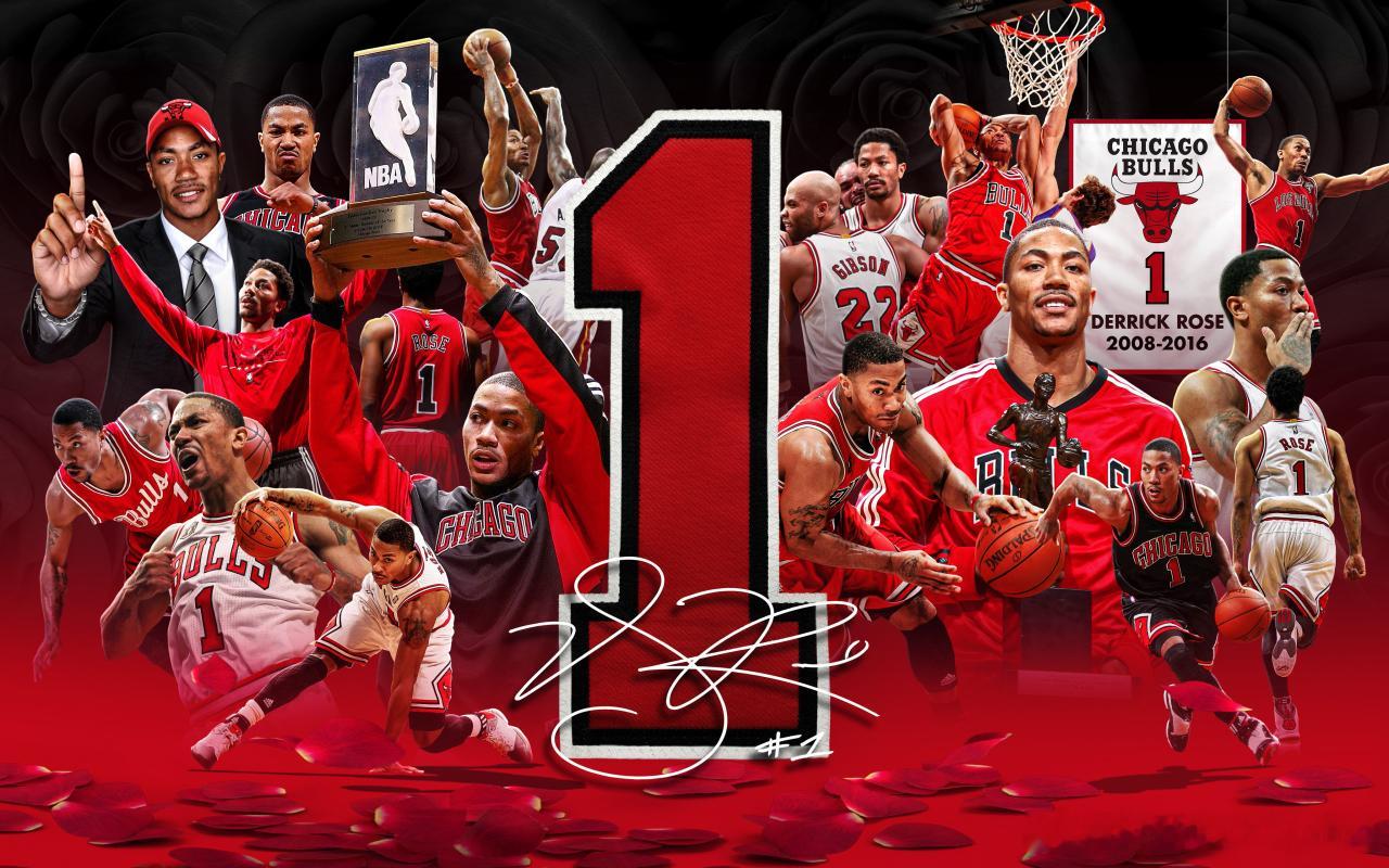 我第一个喜欢上的球星，德里克罗斯，1号球衣今天将被公牛悬挂在联合中心的上空，与乔