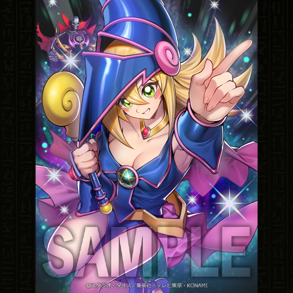 游戏王OCG LOCH<主人公年盒> ins大图、全身图黒魔導のカーテン(黑魔导