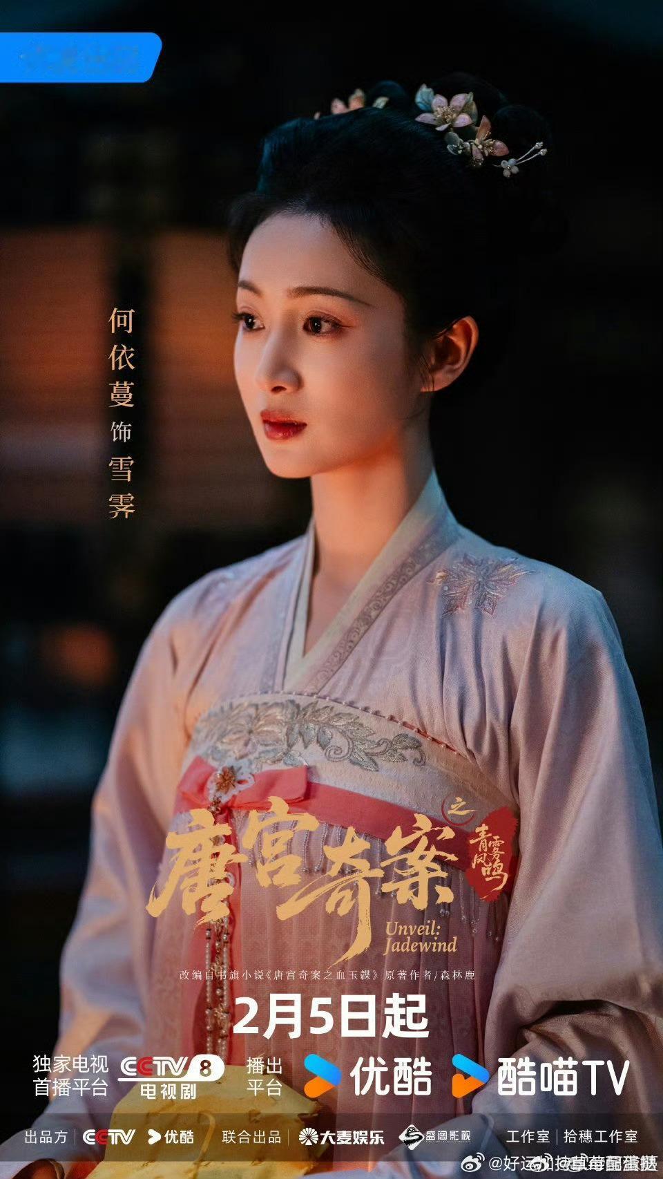 唐宫奇案之青雾风鸣 我的评分：尹涛 唐宫奇案👖发力质感力作！ 已开播，服化道还