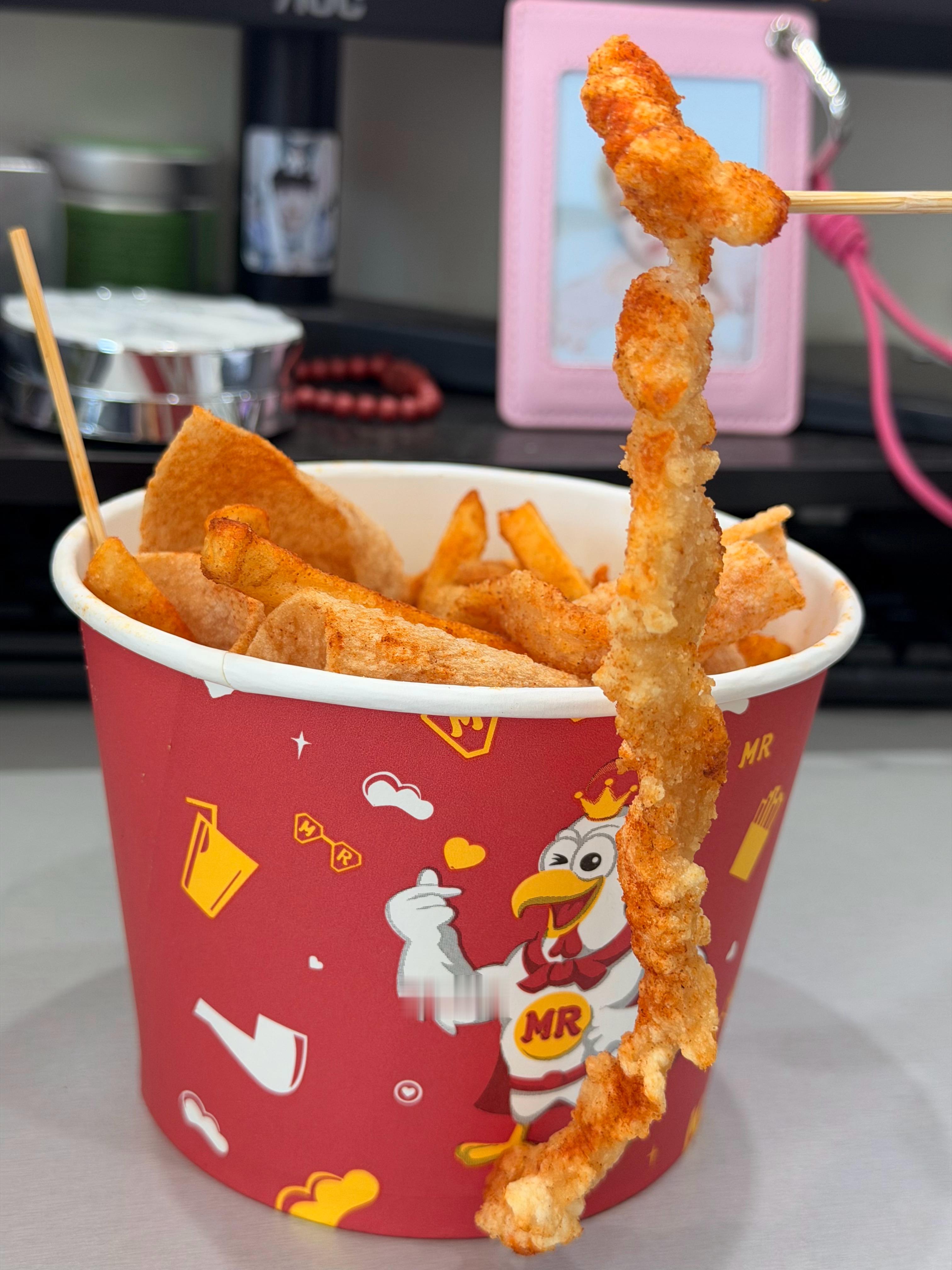 得到了一根顶天立地的鸡柳