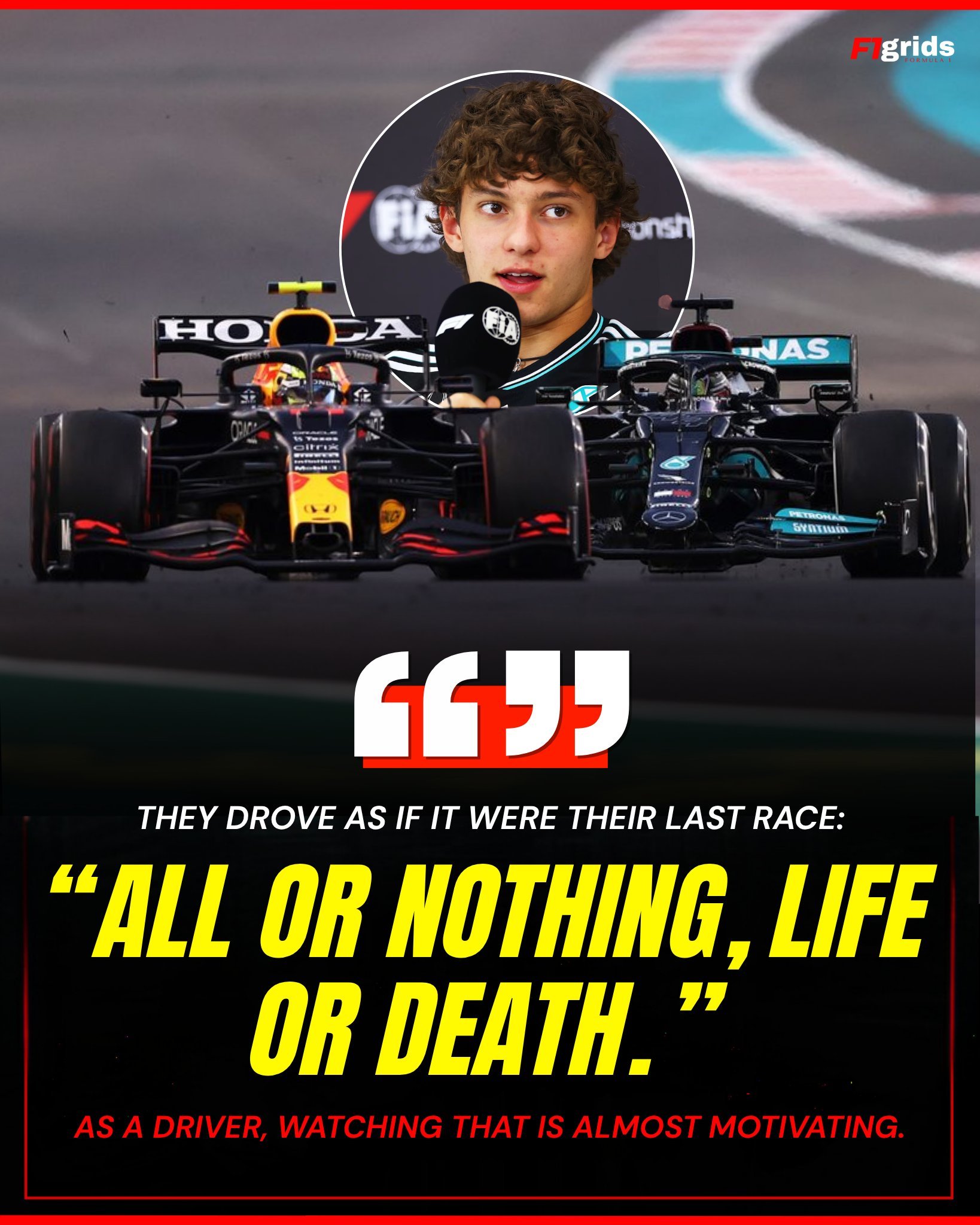 F1 基米·安东内利表示：维斯塔潘和汉密尔顿都配得上2021年的世界冠军争夺战，
