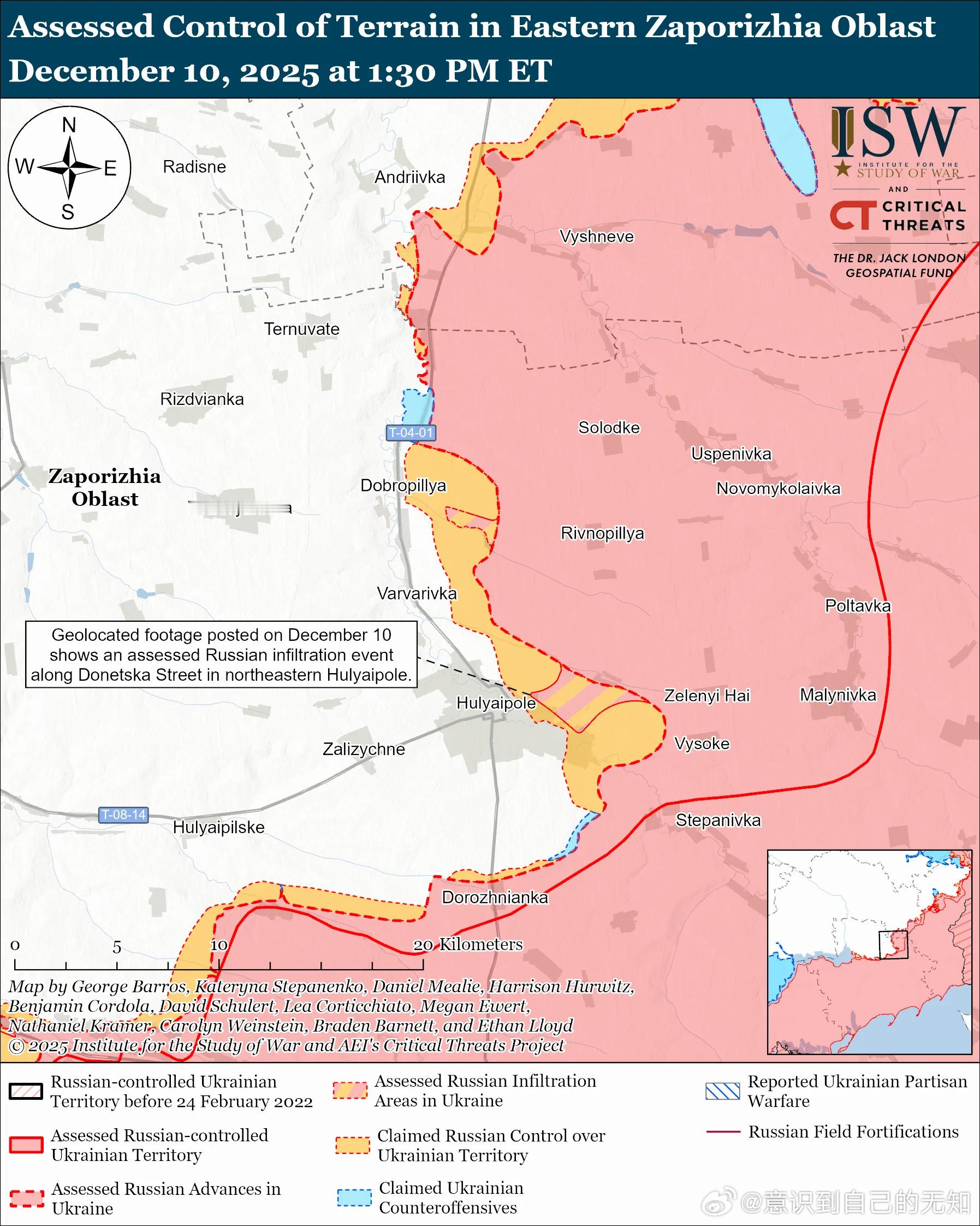南方轴心俄军目标：守住前线阵地，确保后方免受乌克兰军队袭击，并推进至扎波罗热市的