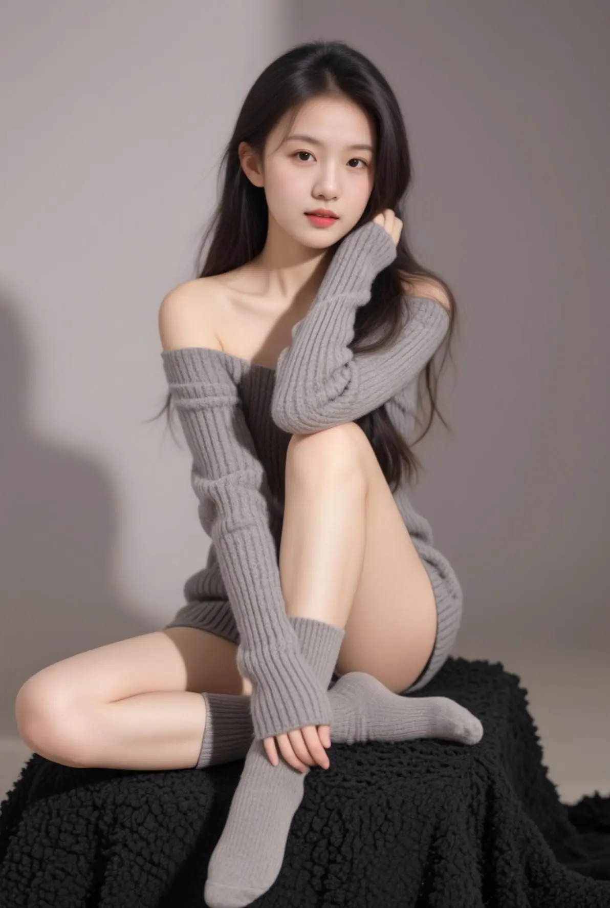 AI慵懒灰韵