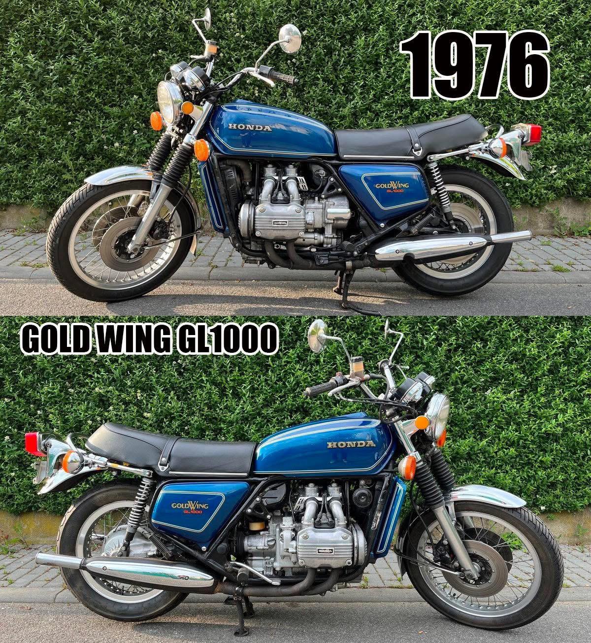 1976 Honda 本田金翼GL1000 GOLD WING前身是只有1000