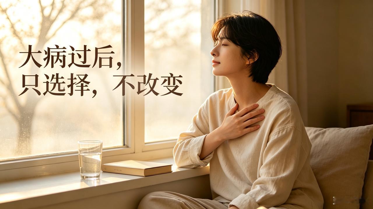 大病过后，只选择，不改变
 
没生过大病的人，很难真正读懂生活。
 
从前的我，